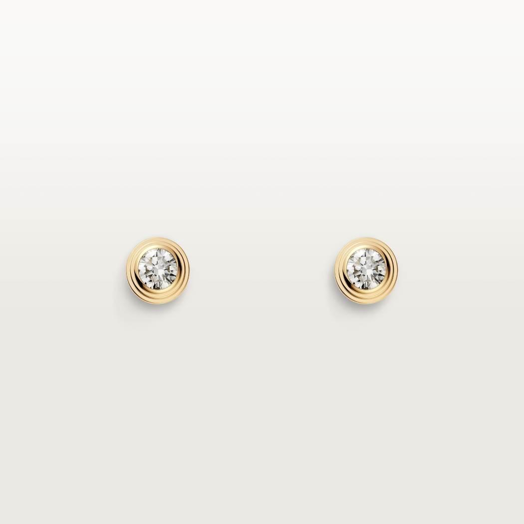 Elegant Minimalist 1 Carat Lab-Grown Diamond Stud Earrings | 18K Gold